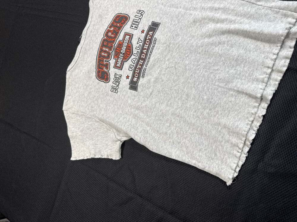Vintage 2000 Harley-Davidson Sturgis Black Hills Rally 60th Baby Tee Size S - Picture 11 of 12